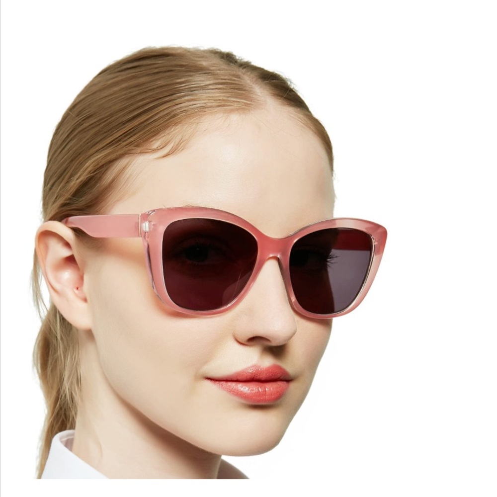 Chic Oversized Square Pink Sunglasses/Readers 3.50